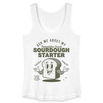 Sauerteig Starter Brot Backen Bäcker Sauerteig - Frauen Bio Tank Top - Weiß - Vorne