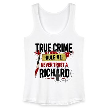 True Crime Richard - Women’s Organic Tank Top - white - Front