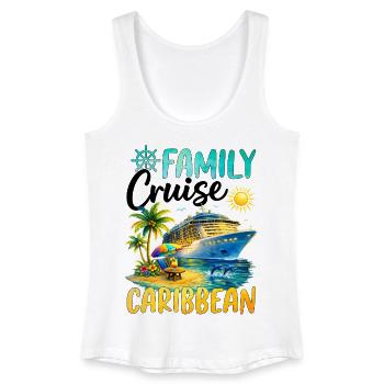 Family Cruise Caribbean - Frauen Bio Tank Top - Weiß - Vorne