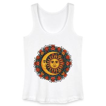 Litha Pagan Solstice d’été Midsommar - Débardeur bio Femme - blanc - Devant