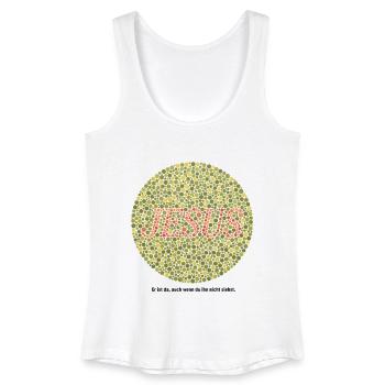 Jesus liebt dich | Glaube | Geschenk - Frauen Bio Tank Top - Weiß - Vorne