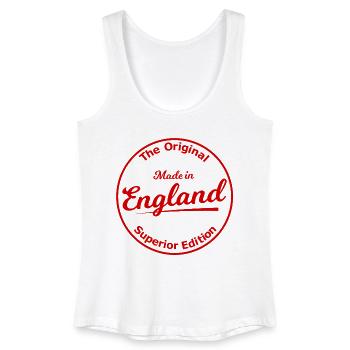 Original England Stempel Rot - Frauen Bio Tank Top - Weiß - Vorne