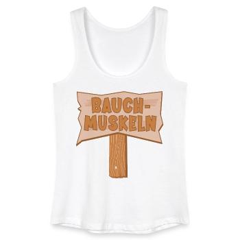 Pfad Sport Bauchmuskeln - Frauen Bio Tank Top - Weiß - Vorne