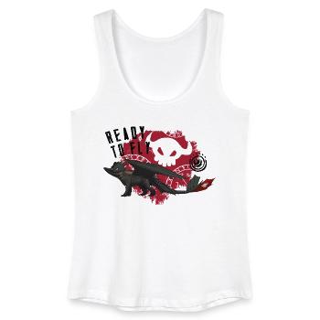 Drachenzähmen Leicht Gemacht Ready To Fly - Frauen Bio Tank Top - Weiß - Vorne