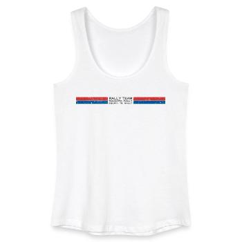 Rally Team Red and Blue Classic Stripes Design - Frauen Bio Tank Top - Weiß - Vorne