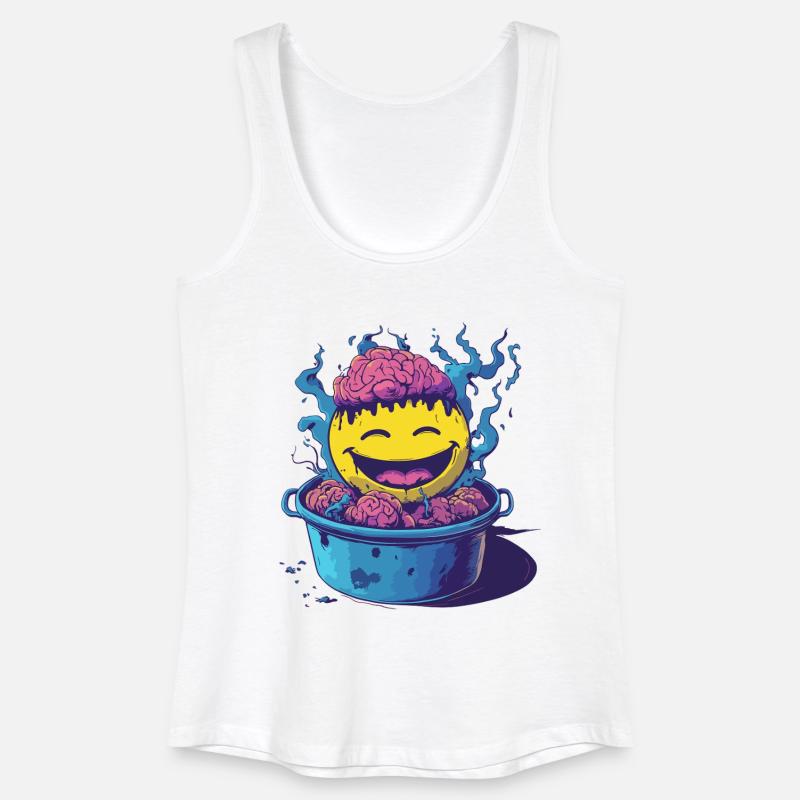 Brain soup - Women’s Organic Tank Top - white