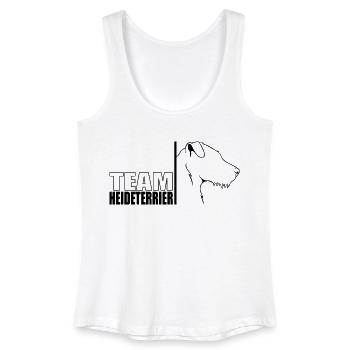 TEAM Heather Terrier Dog Dog Wilsigns - Women’s Organic Tank Top - white - Front