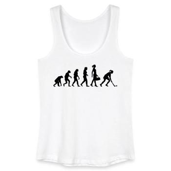 Evolution Hockey Frauen Hockeyspielerin - Frauen Bio Tank Top - Weiß - Vorne