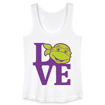 Teenage Mutant Ninja Turtles Love - Women’s Organic Tank Top - white - Front