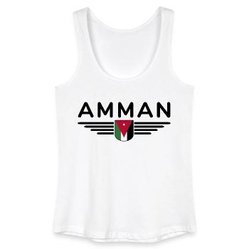 Jordan Amman Fan Outfit T-Shirt Design Gift - Débardeur bio Femme - blanc - Devant