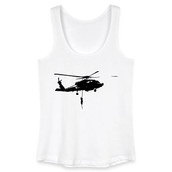 Helicopter militärische Intervention - Frauen Bio Tank Top - Weiß - Vorne