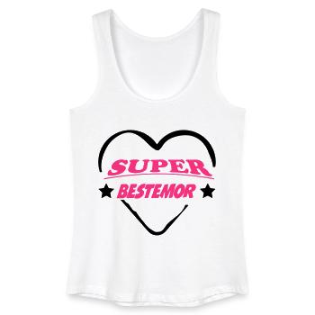 Super bestemor - Débardeur bio Femme - blanc - Devant