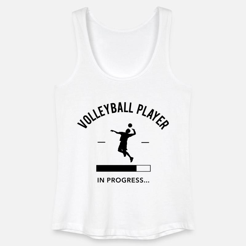 Volleyball Player loading - Women’s Organic Tank Top - white