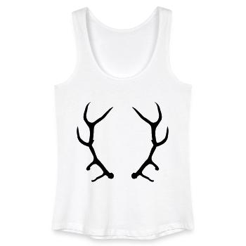 Geweih - Frauen Bio Tank Top - Weiß - Vorne