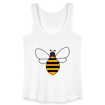 Abeille - Débardeur bio Femme - blanc - Devant