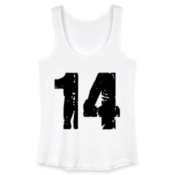 14 - Frauen Bio Tank Top - Weiß - Vorne