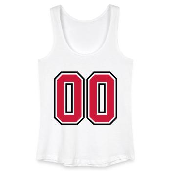 00 sports jersey football number - Frauen Bio Tank Top - Weiß - Vorne
