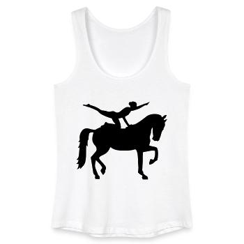 Voltigieren - Frauen Bio Tank Top - Weiß - Vorne