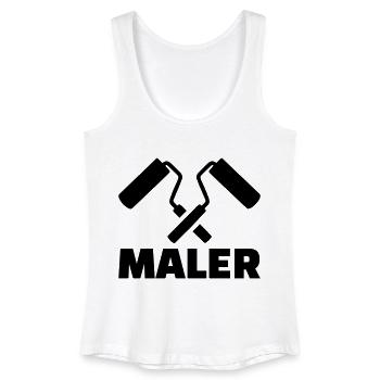 Maler - Frauen Bio Tank Top - Weiß - Vorne