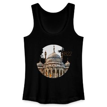 1822 Pavillon royal de Brighton, Angleterre - Débardeur bio Femme - noir - Devant