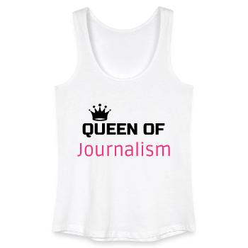 Journalist Journalism Journalismus Journaliste - Women’s Organic Tank Top - white - Front