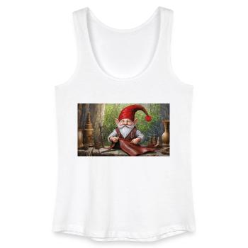 Niedliche kleine Zwerge Alltag – Basteln - Frauen Bio Tank Top - Weiß - Vorne