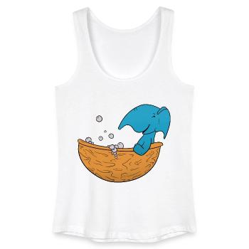 Elephant Bathing - Women’s Organic Tank Top - white - Front