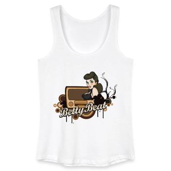 Betty Beat Special Collection 3 Men T-Shirt - Frauen Bio Tank Top - Weiß - Vorne
