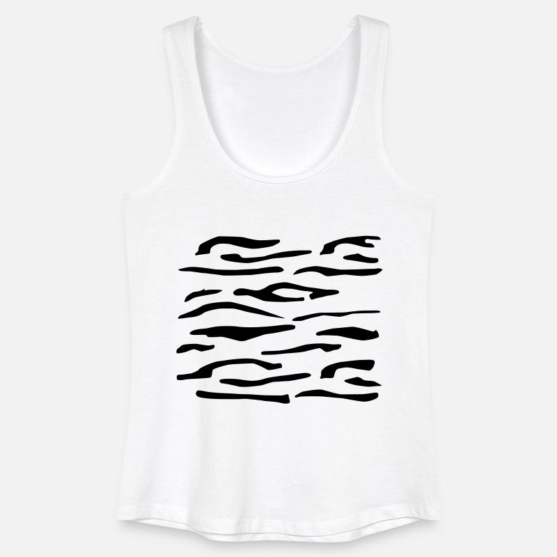 Tiger Stripes 2 - Frauen Bio Tank Top - Weiß