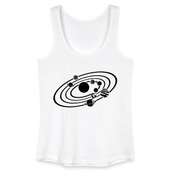 Planet - Frauen Bio Tank Top - Weiß - Vorne