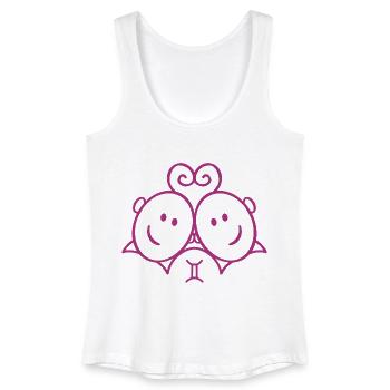 Gemini / Gemini / Zodiac / Birth - Women’s Organic Tank Top - white - Front