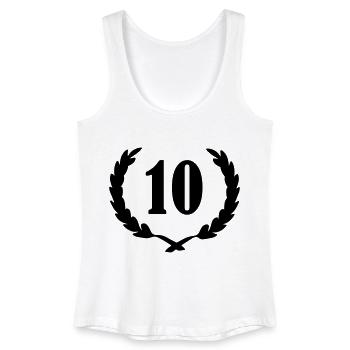 lorbeerkranz_10 - Frauen Bio Tank Top - Weiß - Vorne