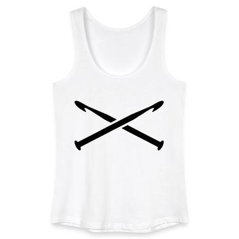 Crochet - Women’s Organic Tank Top - white - Front
