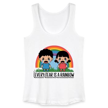 CRYING CHILDREN - Women’s Organic Tank Top - white - Front