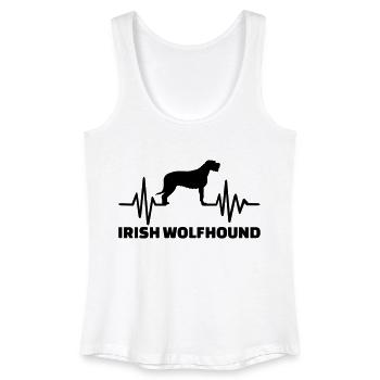 Irischer Wolfshund - Frauen Bio Tank Top - Weiß - Vorne