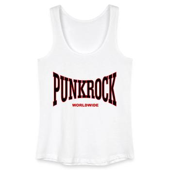 punk rock - Débardeur bio Femme - blanc - Devant