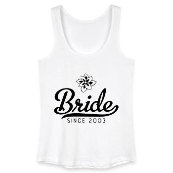 Bride since 2003 - Women’s Organic Tank Top - white - Front