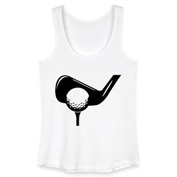 Symbole du golf - Débardeur bio Femme - blanc - Devant