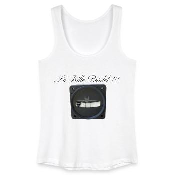 The messy ball Top off-center - Women’s Organic Tank Top - white - Front