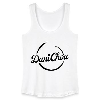 DaniChou Logo Stickerei - Frauen Bio Tank Top - Weiß - Vorne