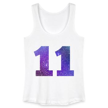Number 11 galaxy - Women’s Organic Tank Top - white - Front