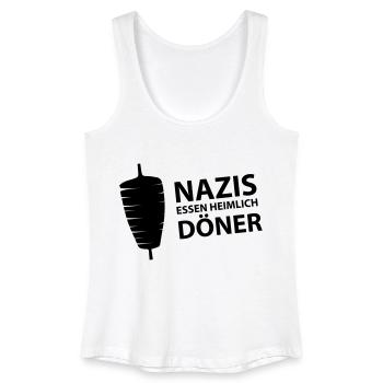 Nazis essen heimlich Döner (dh) - Frauen Bio Tank Top - Weiß - Vorne