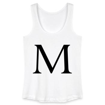 m - Frauen Bio Tank Top - Weiß - Vorne