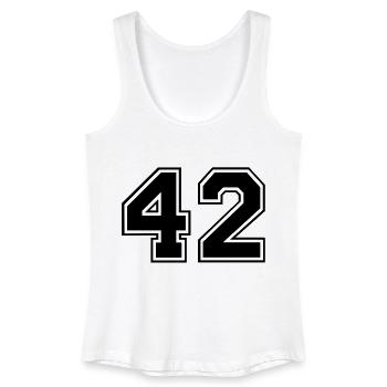 42 - Women’s Organic Tank Top - white - Front