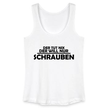 schrauben - Frauen Bio Tank Top - Weiß - Vorne