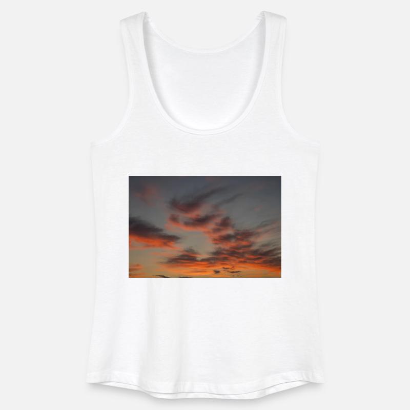 Fire sky - Women’s Organic Tank Top - white