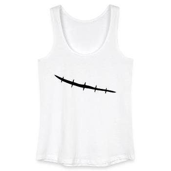 stitched_scar - Women’s Organic Tank Top - white - Front