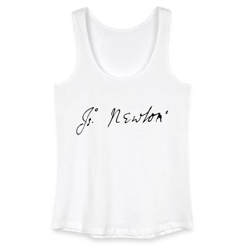 Isaac Newton signature - Frauen Bio Tank Top - Weiß - Vorne