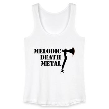 Melodic Death Metal - Frauen Bio Tank Top - Weiß - Vorne