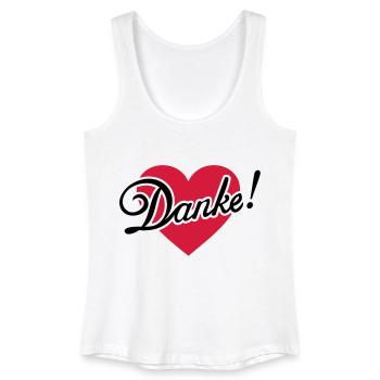 Danke Muttertag Vatertag Valentinstag Mama Papa - Frauen Bio Tank Top - Weiß - Vorne